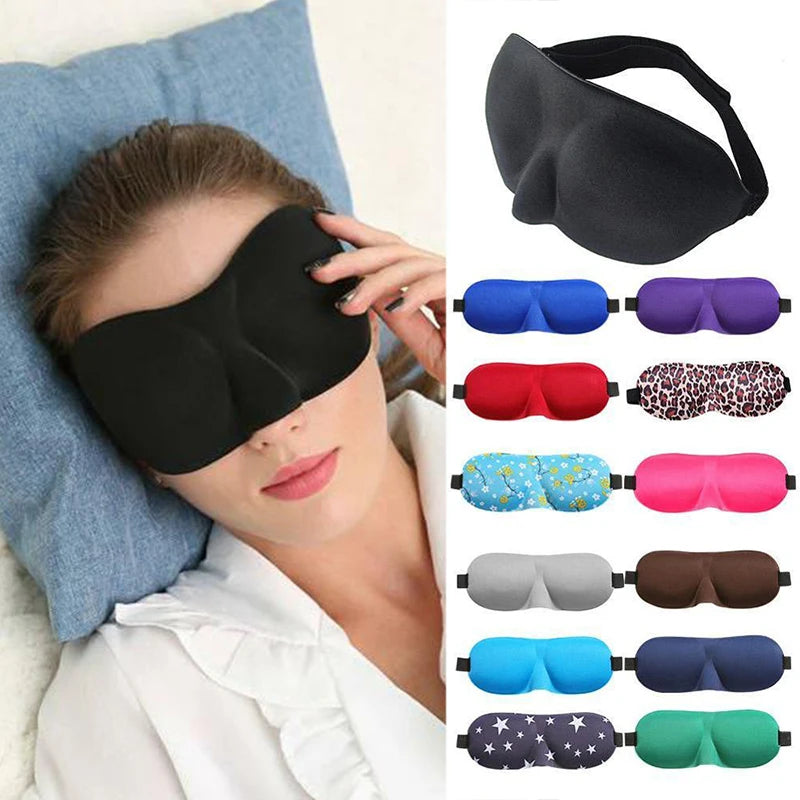 3D Contoured Sleep/Travel Eye Mask – Light Blocking & Comfortable Fit