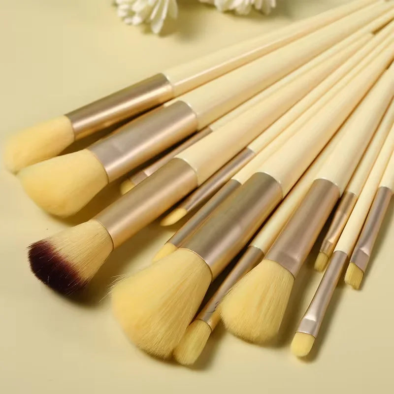 13-Piece Colorful Makeup Brush Set