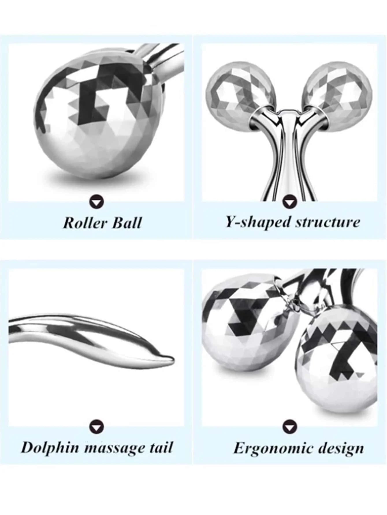 3D Y-Shape Face Rolling Massager