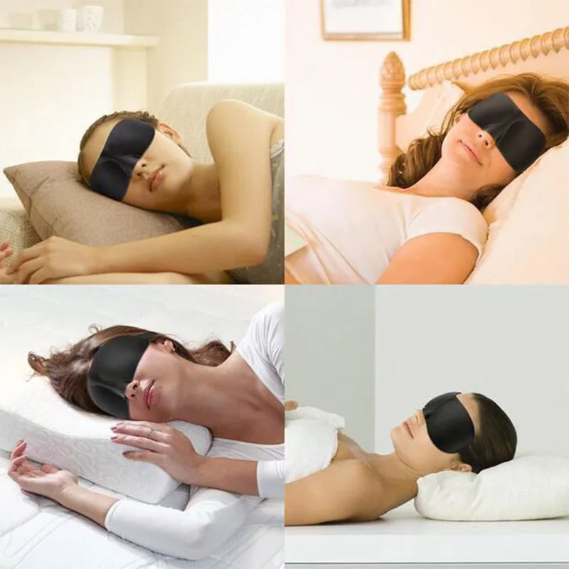 3D Contoured Sleep/Travel Eye Mask – Light Blocking & Comfortable Fit