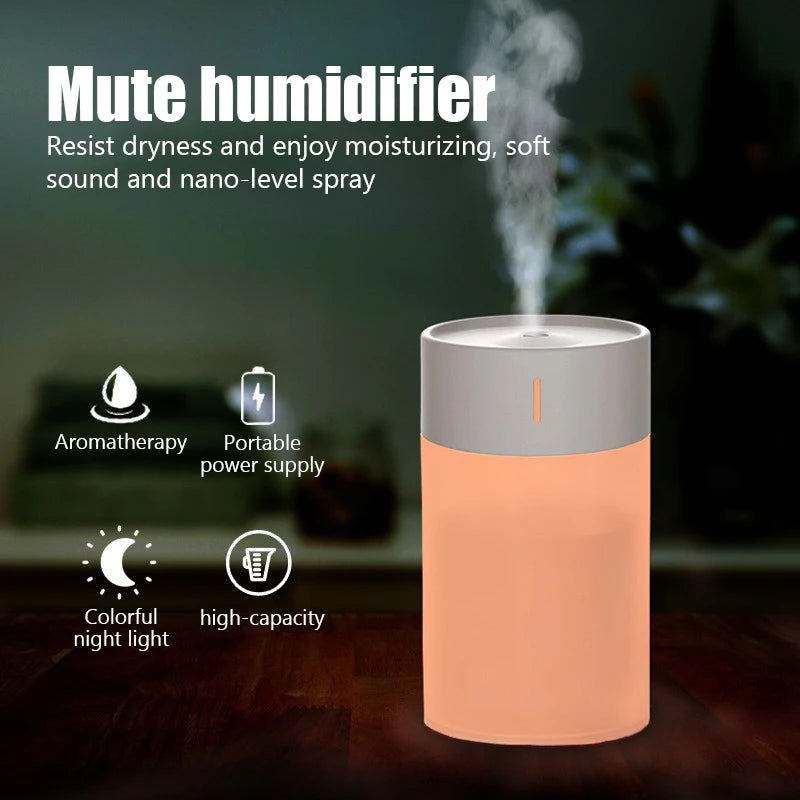 Mini USB Air Humidifier & Aromatherapy Diffuser