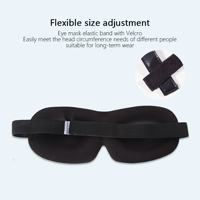 3D Contoured Sleep/Travel Eye Mask – Light Blocking & Comfortable Fit