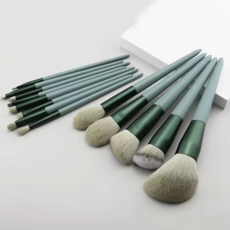 13-Piece Colorful Makeup Brush Set