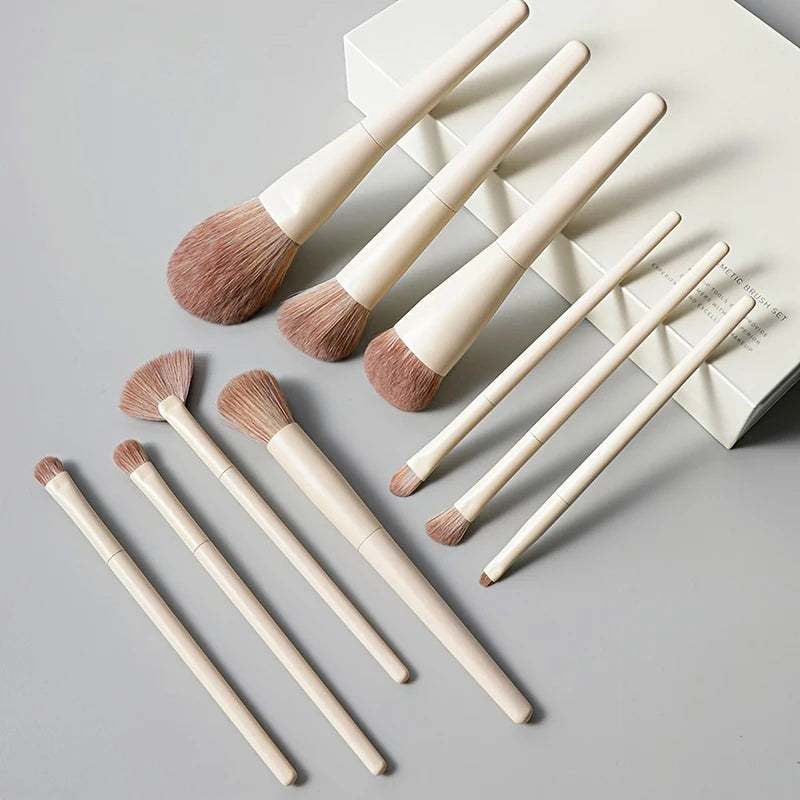 13-Piece Colorful Makeup Brush Set