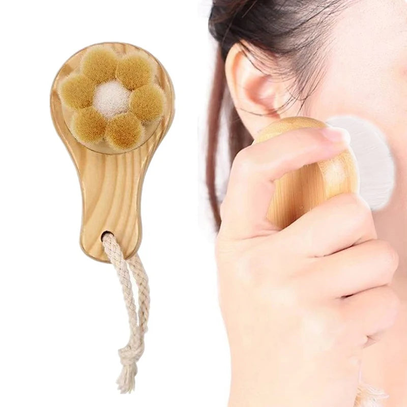 Soft Bamboo Facial Cleansing Brush