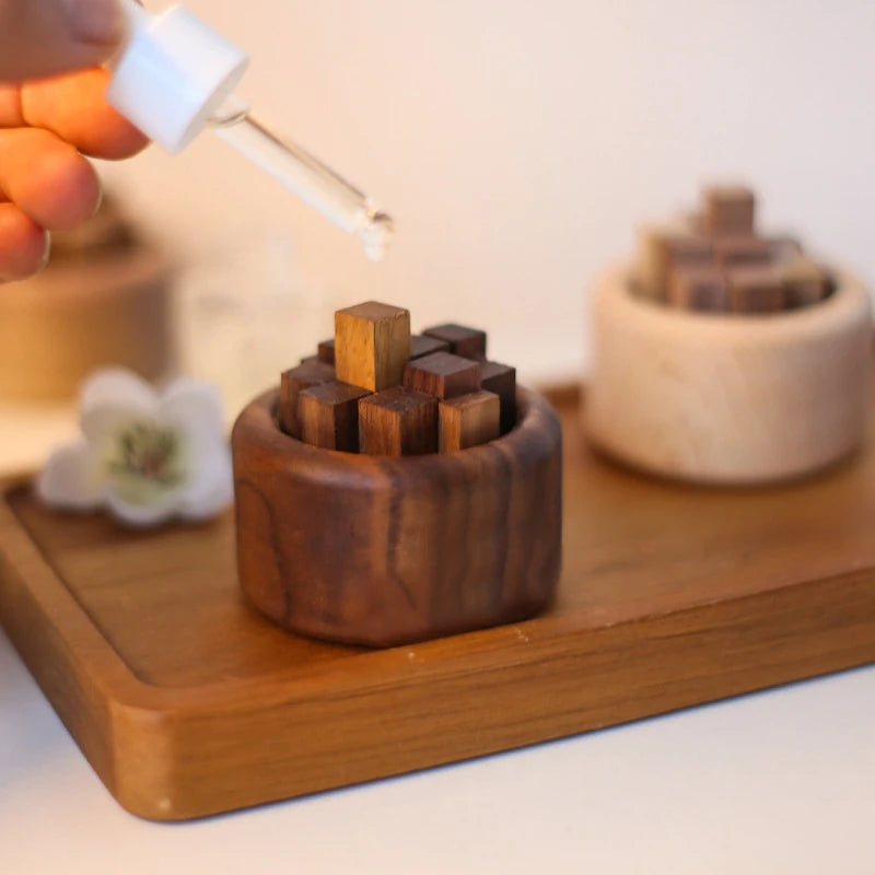 1PC Wood Essential Oil Diffuser - Eco-Friendly Aromatherapy Decor