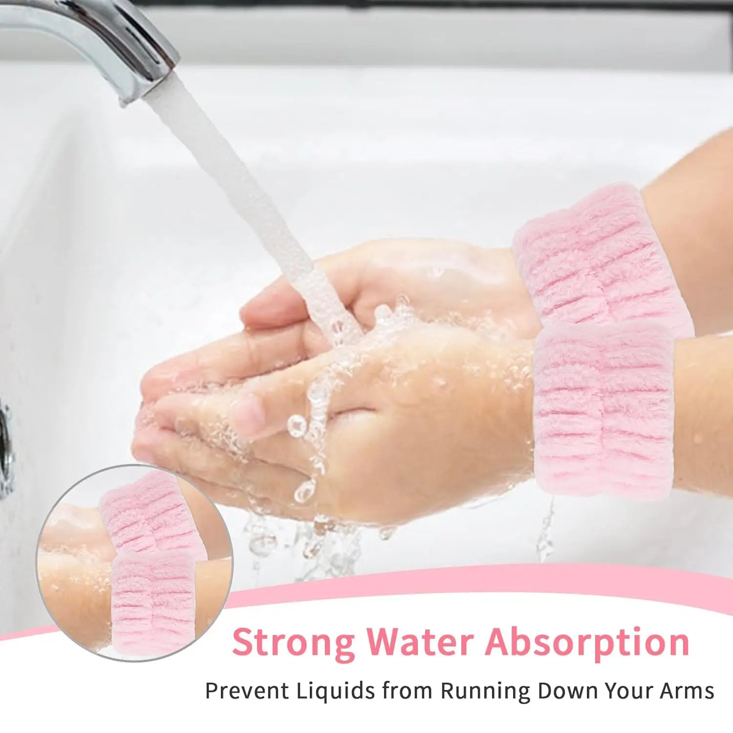 Women Girls Beauty Tool Kit - 3PCS Silicone Facial Cleansing Brush & Spa Headband