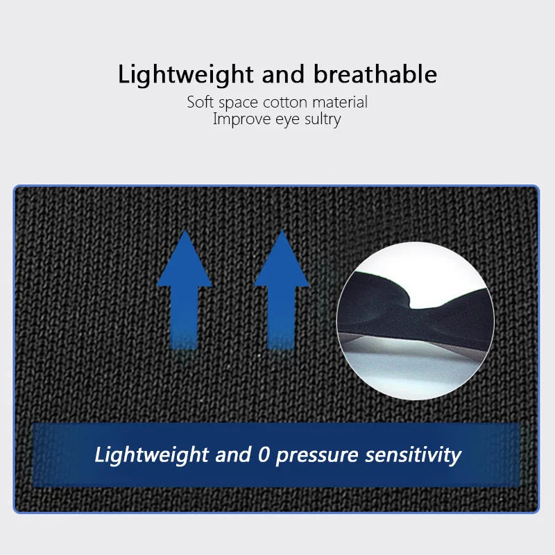3D Contoured Sleep/Travel Eye Mask – Light Blocking & Comfortable Fit