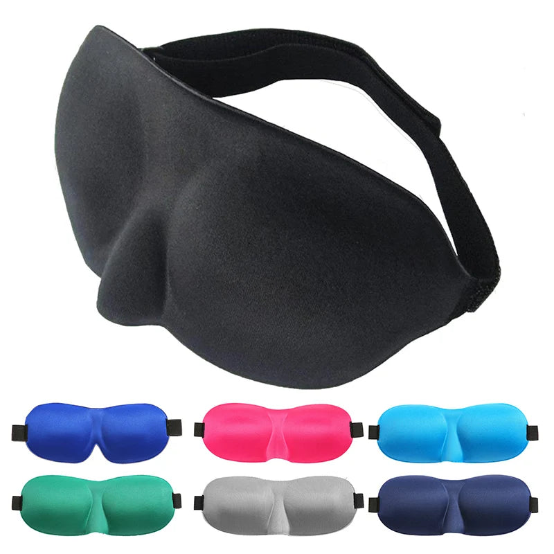 3D Contoured Sleep/Travel Eye Mask – Light Blocking & Comfortable Fit