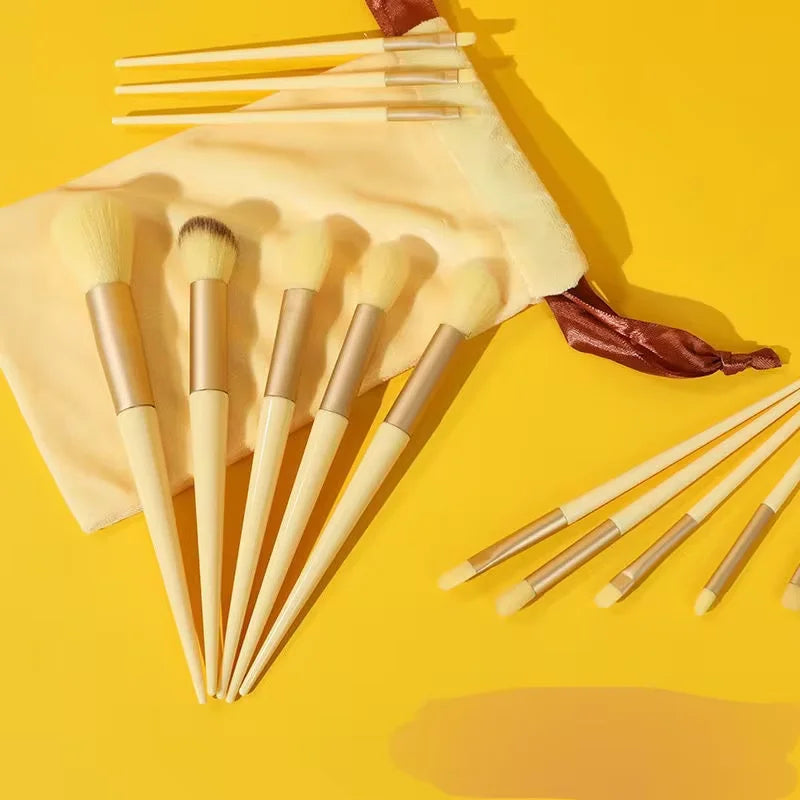 13-Piece Colorful Makeup Brush Set